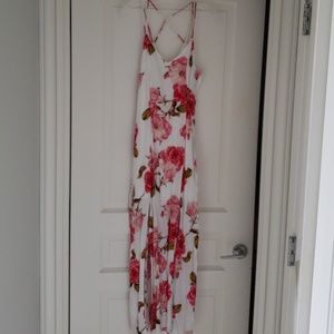 Pink lily boutique floral dress